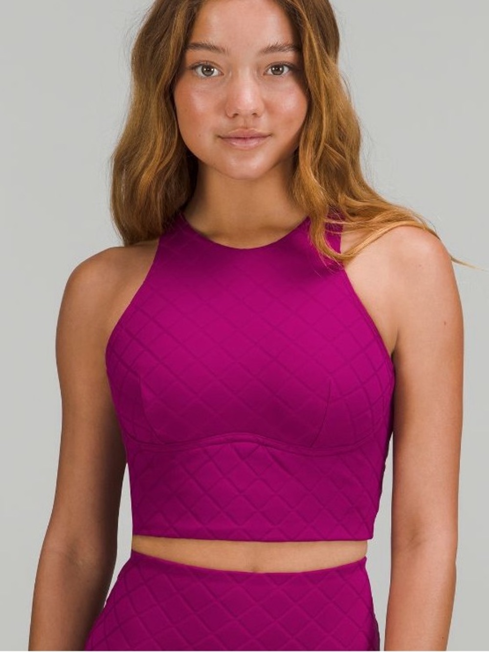 LULULEMON | DIAMOND GRID SWIM TOP A/B CUP